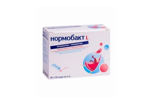 Нормобакт L, порошок 3г №10 1 мес+