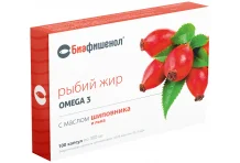 РЫБИЙ ЖИР БИАФИШЕНОЛ ШИПОВНИК/ЛЕН, КАПСУЛЫ №100