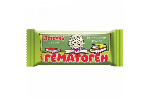 Гематоген Турбо Детский плитка 35г