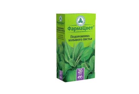 Подорожник листья, фильтр-пакеты 1,5г №20