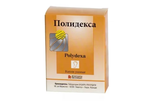Полидекса, капли ушн 10,5м +пипетка