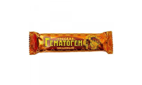 Гематоген Русский плитка 40г медовый