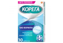 Корега Био Формула, таблетки для обработ зубных протезов №30