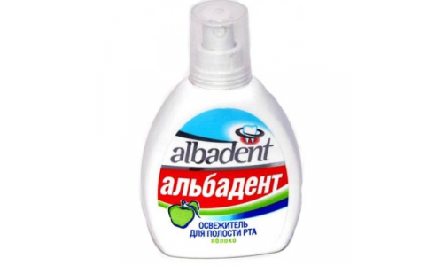 Альбадент освежитель для полости рта 35мл яблоко