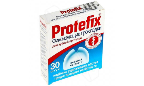 Протефикс фиксир.прокладки для верхней челюсти, №30