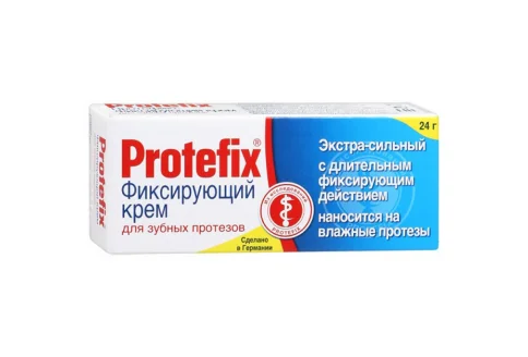 Протефикс крем для зубных протезов, 20мл (24г) экстра сильный
