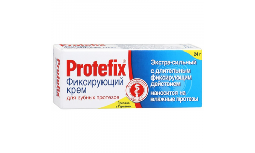Протефикс крем для зубных протезов, 20мл (24г) экстра сильный