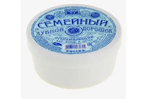 Зубной порошок Семейный 140г отбелив