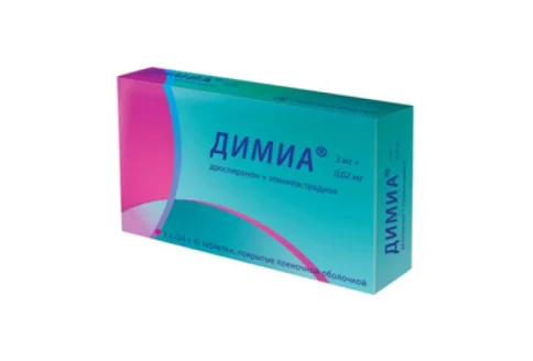 Димиа, таблетки ппо 3мг+0,02мг №84