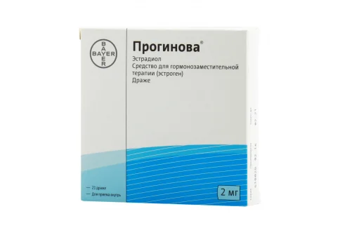 Прогинова, драже 2мг №21