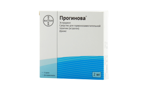 Прогинова, драже 2мг №21