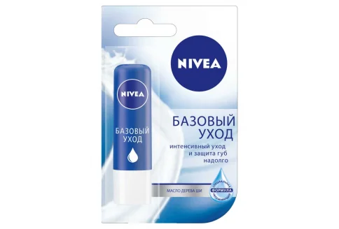 Нивеа бальзам для губ 4,8г базовый уход
